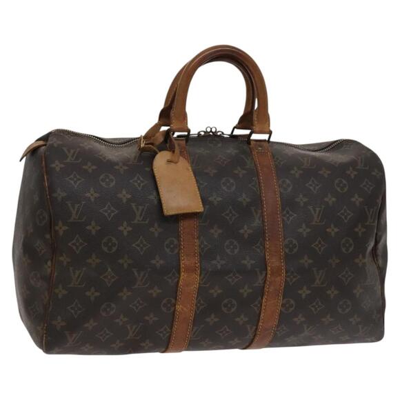 LOUIS VUITTON Monogram Keepall 45 Boston Bag M41428 - Picture 1 of 16